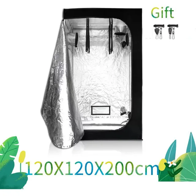 120X120X200Cm Beltéri Termesztési Sátor Rendszer Nem Mérgező Növényi Szoba Kerti Vízálló Kunyhó Növénytermesztéshez