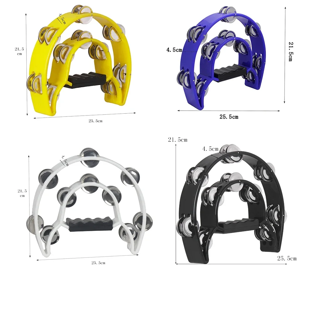 IRIN Tambourine Double Cymbals Orff Percussion Instrument KTV Singing Party Hand Bell Rattle Children Enlightenment Music Toys