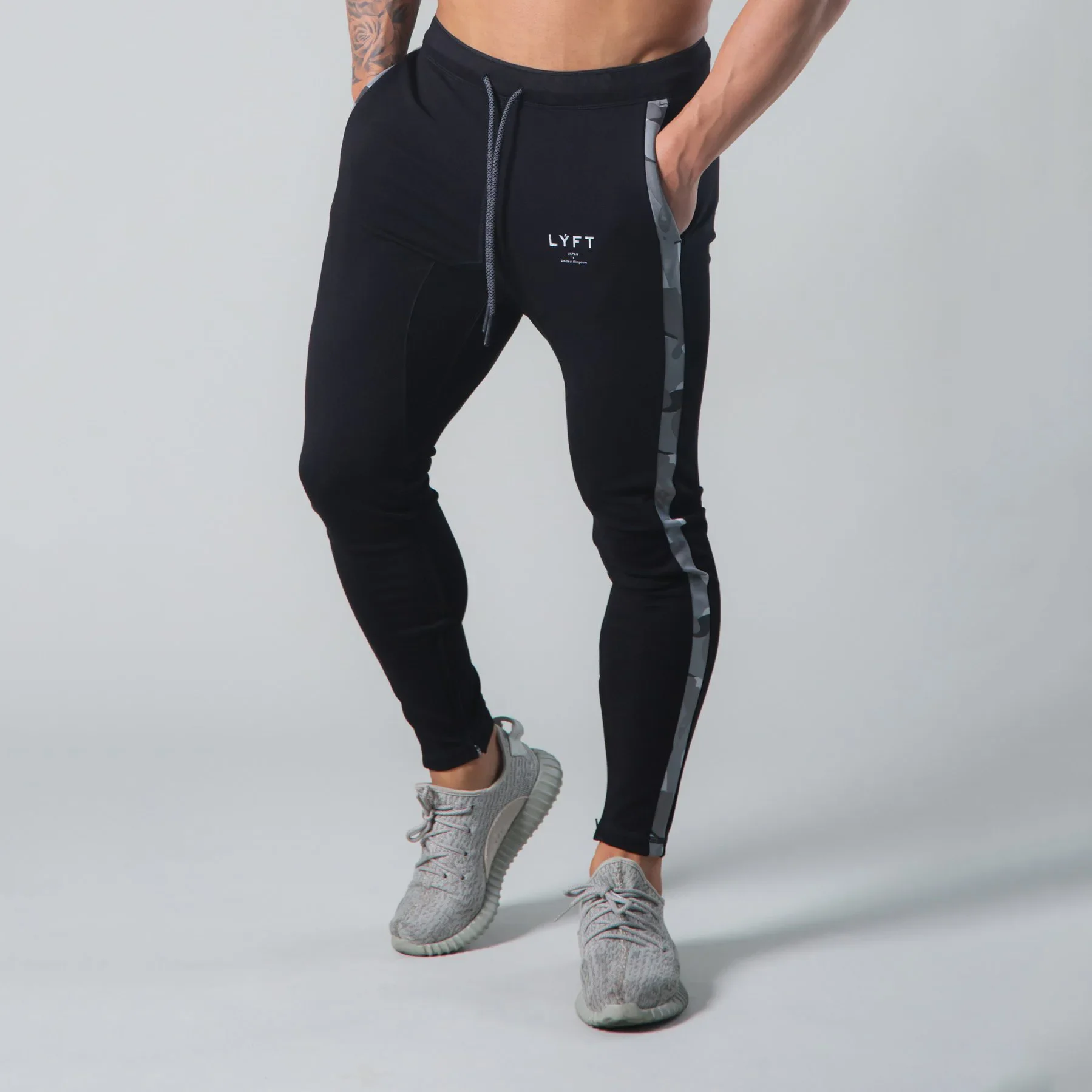 New Autumn Muscle Brothers Running Fitness Cotton Sports Pants Men's Casual Leisure Long Trousers Skateboard Long Pants