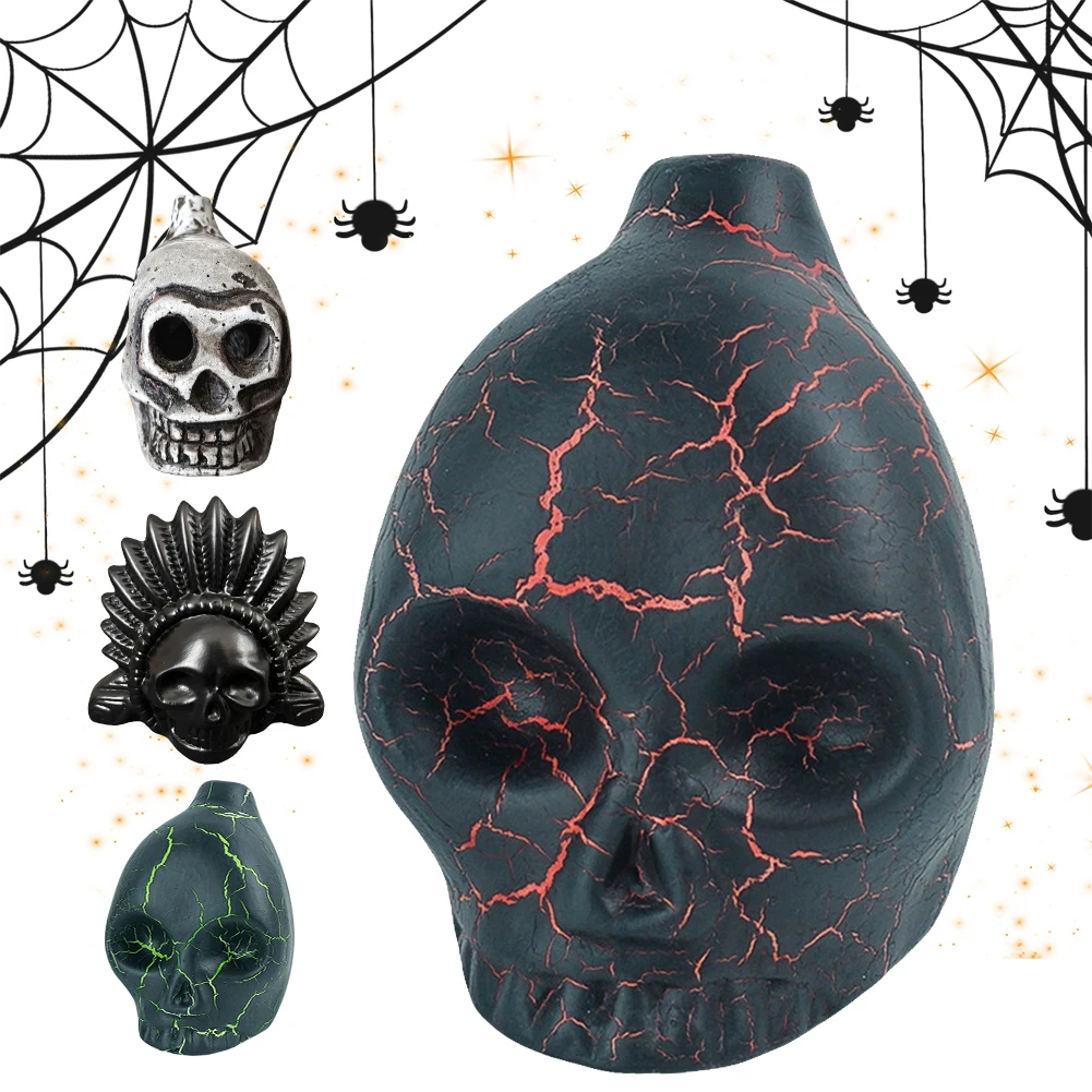 Horror scream whistle Spooky Aztec Death Whistle Screaming Aztec Loud Human Scream War Whistle Skull High Decibel Halloween Prank Props