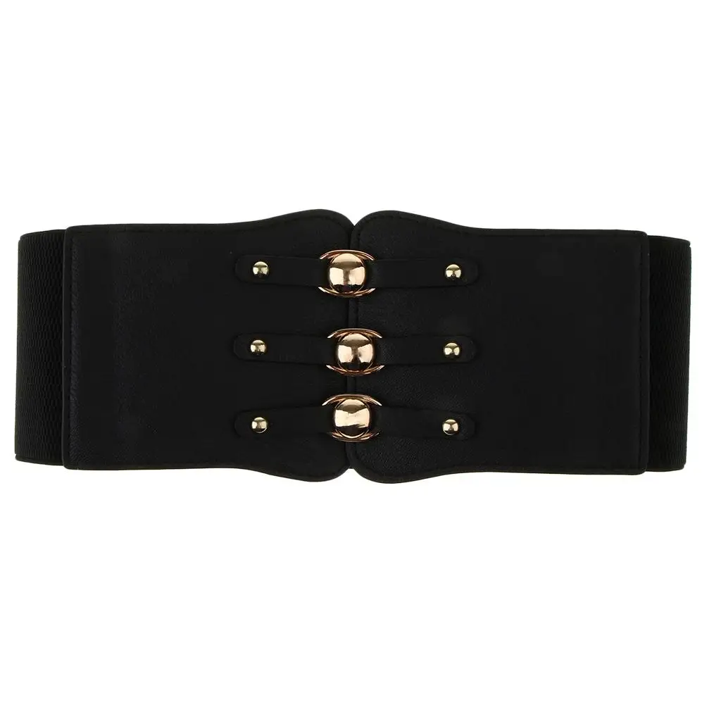 

Женский винтажный кожаный широкий пояс, эластичный корсет