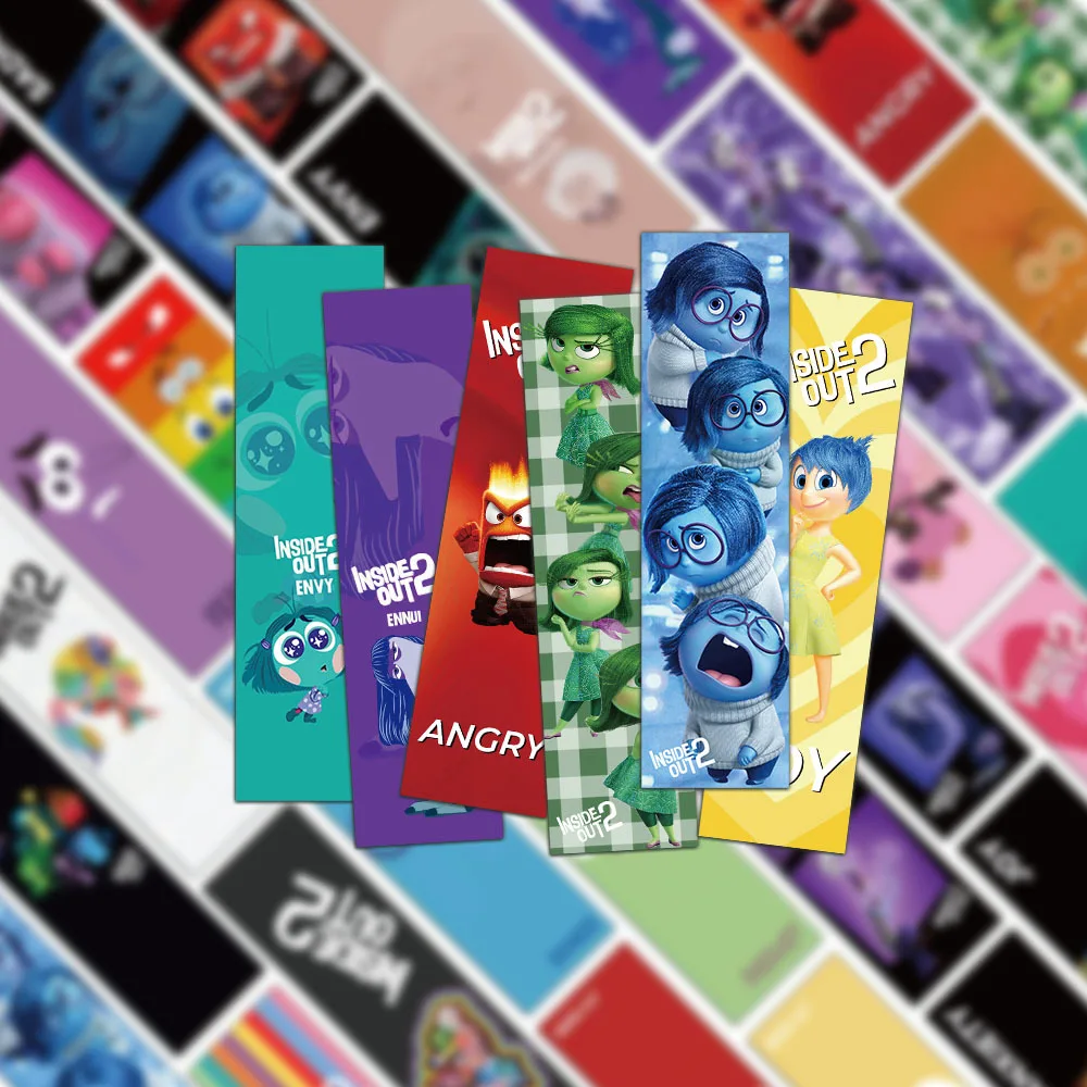 30Pcs Inside Out Bookmark Cute Cartoon Toy Book Marks Reading Supply Fans Collection Gifts School Stationery Supplies