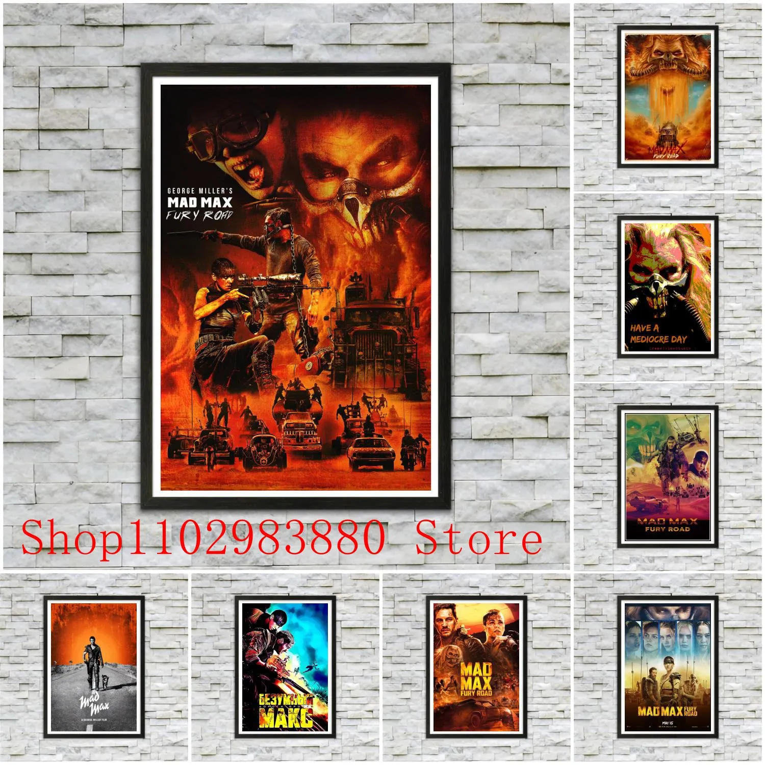 

Mad Max Fury Road Movie Poster Canvas Painting Posters and Prints Wall Art Picture Home Living Room Decor