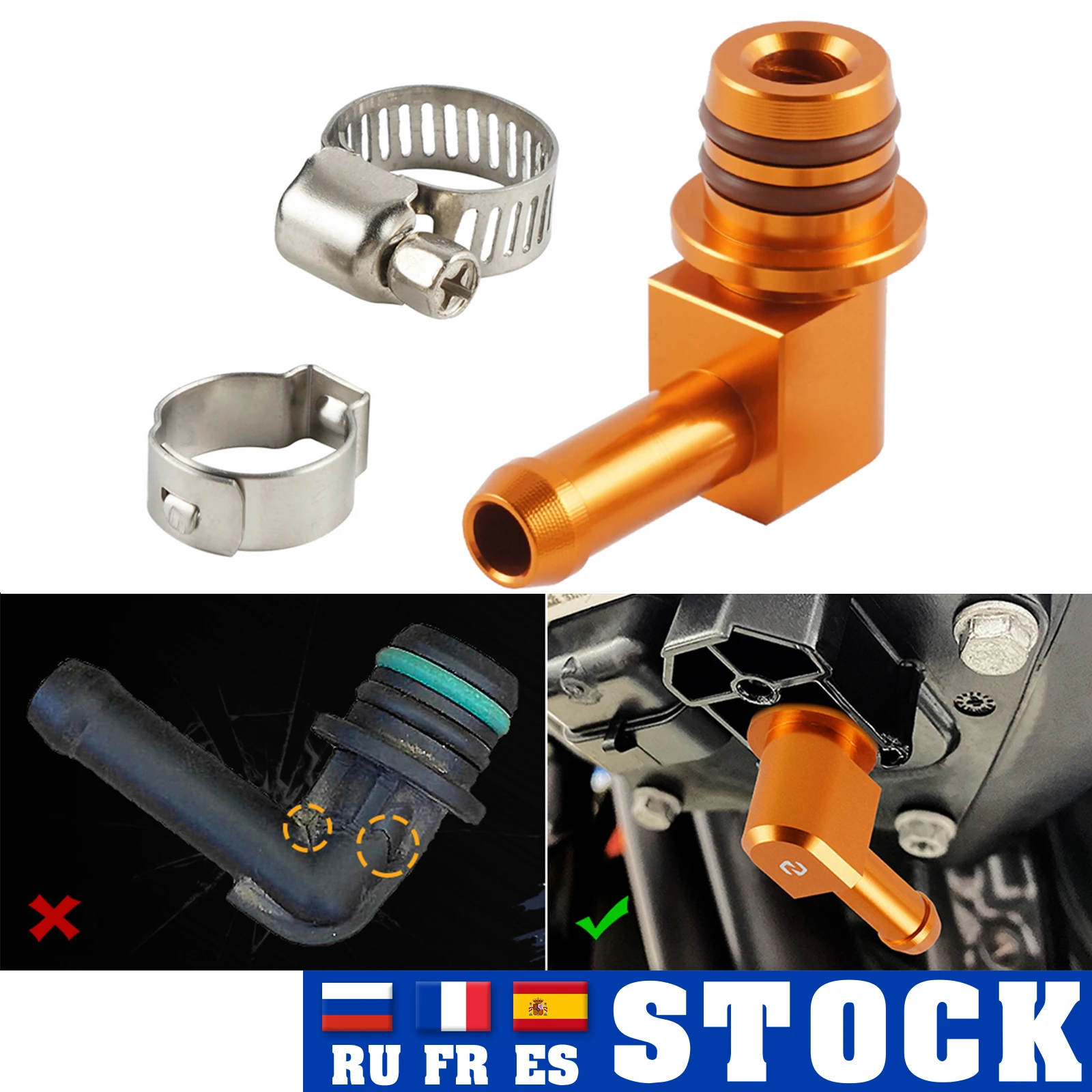 Moto In Alluminio Cnc Olio Combustibile Rubinetto Per Ktm 790 890 Avventura 790 Adv R 690 Smc 690 Smc R Duca 690 Enduro /R 690 Supermoto