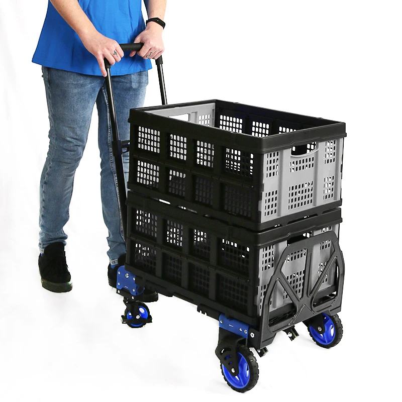 Convertible platform trucks folding platform trolley cart hand trolley