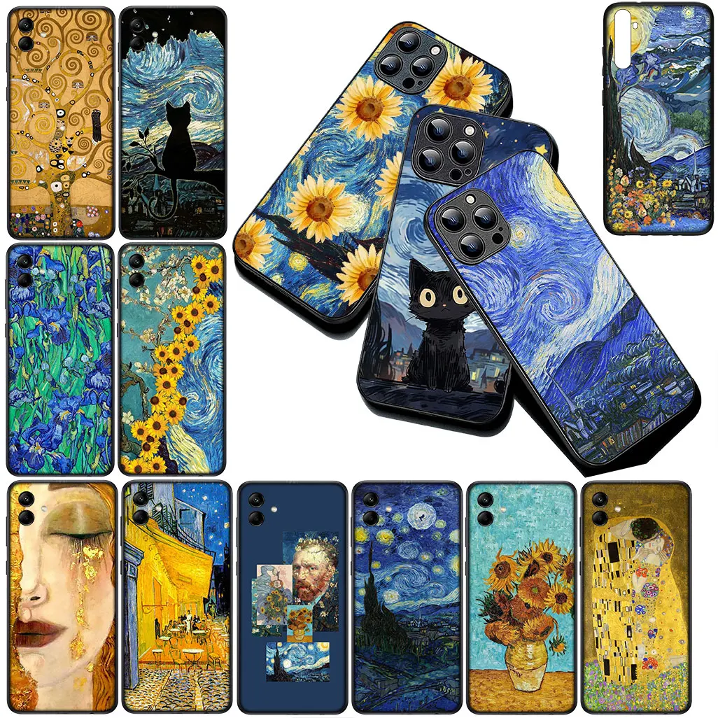 Starry Night Van Gogh Sky Art Phone Case Cover