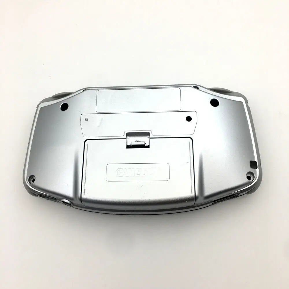 Silver Full Housing Shell Case Cover for Gameboy Advance GBA -- Colour Buttons Optional