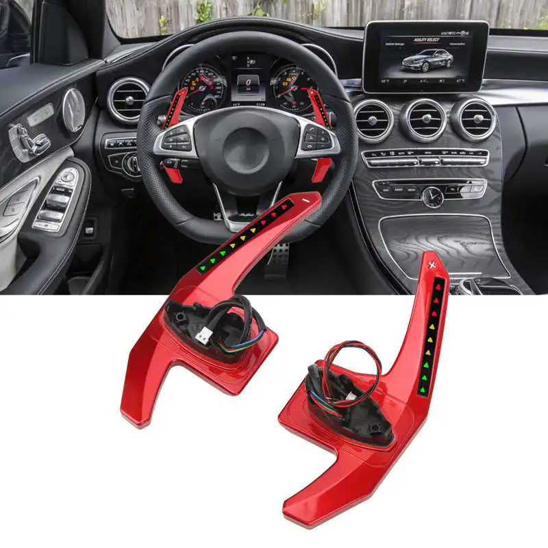 thumbnail image 2 of Blue Steering Wheel Paddle Shifter Kit For Benz 22 C E S Class EQS Sp 2 of 9