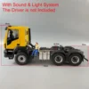 1/14 6x6 RC Tractor Truck 2 Speed Transmission Remote Control Car Sounds Lights Painted Finished Vehicle Toys for Boys  trucks 4