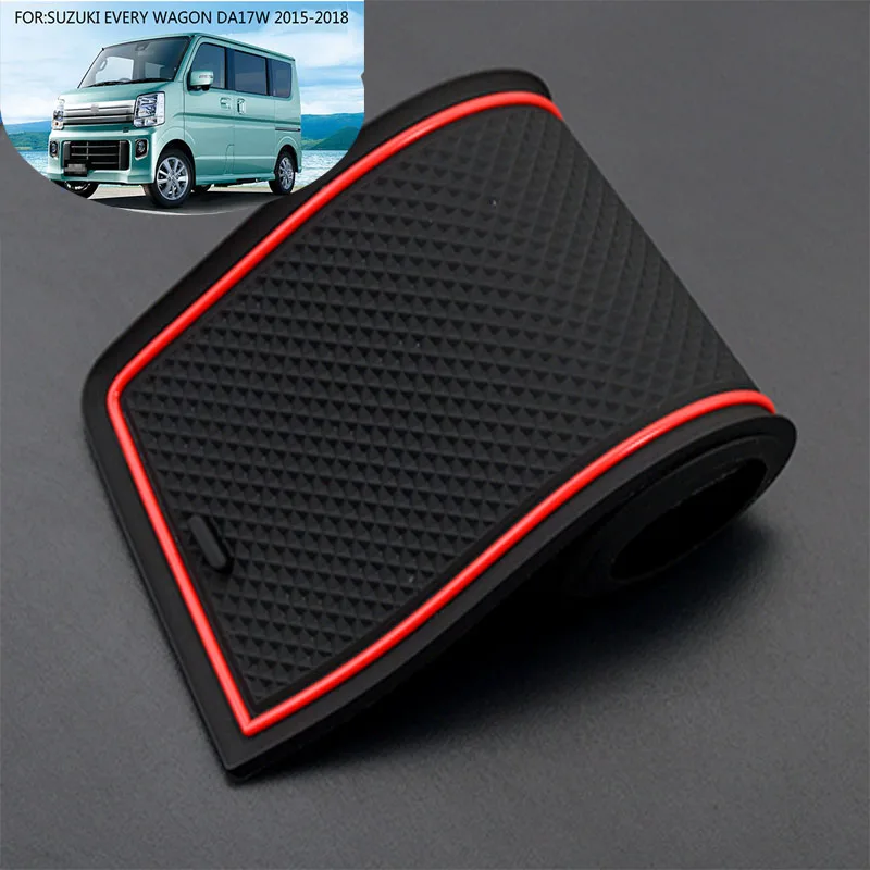 

Для Suzuki each DA17W 2015-2018 слот-коврик для двери Cup Slot Pad, модифицирующая емкость для хранения, противоскользящая подкладка, аксессуары