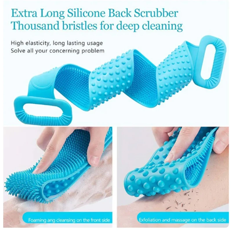 Silicone Body Exfoliating Brush Scrub Sponge