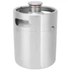 2L Beer Keg Mini Stainless Steel Beer Barrel with Spiral Lid for Home Brewing Accessory Beer Keg Brewing Accessory 5