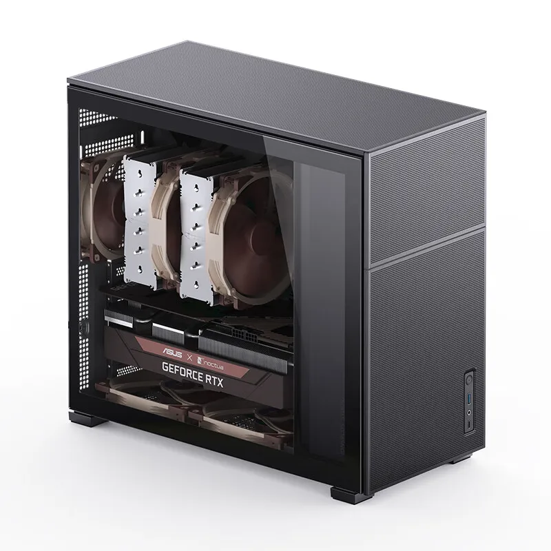 JONSBO Pinecone D41 Computer Case ATX Mainboard Mesh Side Transparent Glass Wite Screen Games Chassis 360 Water Cooling