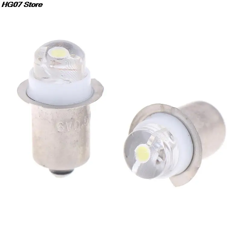 New 1PC P13.5S PR2 PR3 LED Miniature Lamp 0.5W DC 3V 4.5V 6V 1SMD for Flashlight Replacement Bulb Torches Work Light 40-60lm