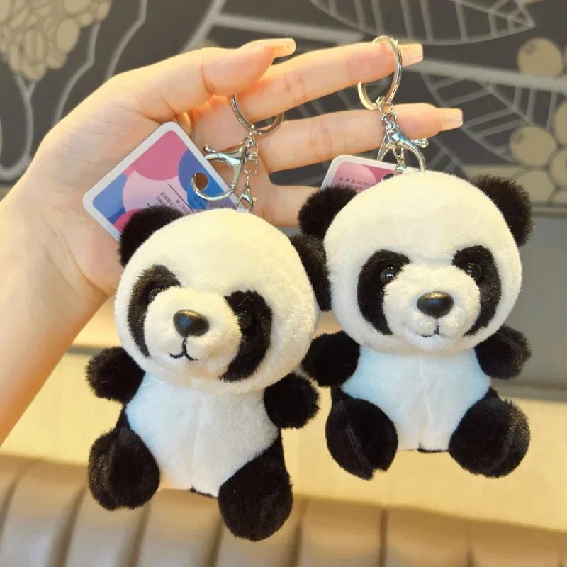 

Cute panda keychains, plush doll pendant keychains, car key decoration accessories