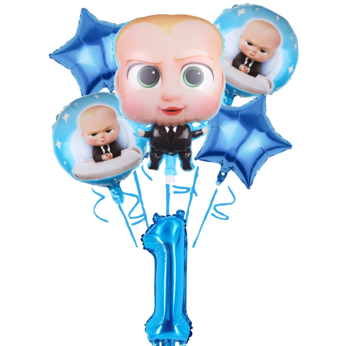 Neue Baby Boss Jungen Lieblings Geburtstag Party Ballon Dekoration Einweg Geschirr Hintergrund Kuchen Rack mit Hand Geschenk – Detail 7