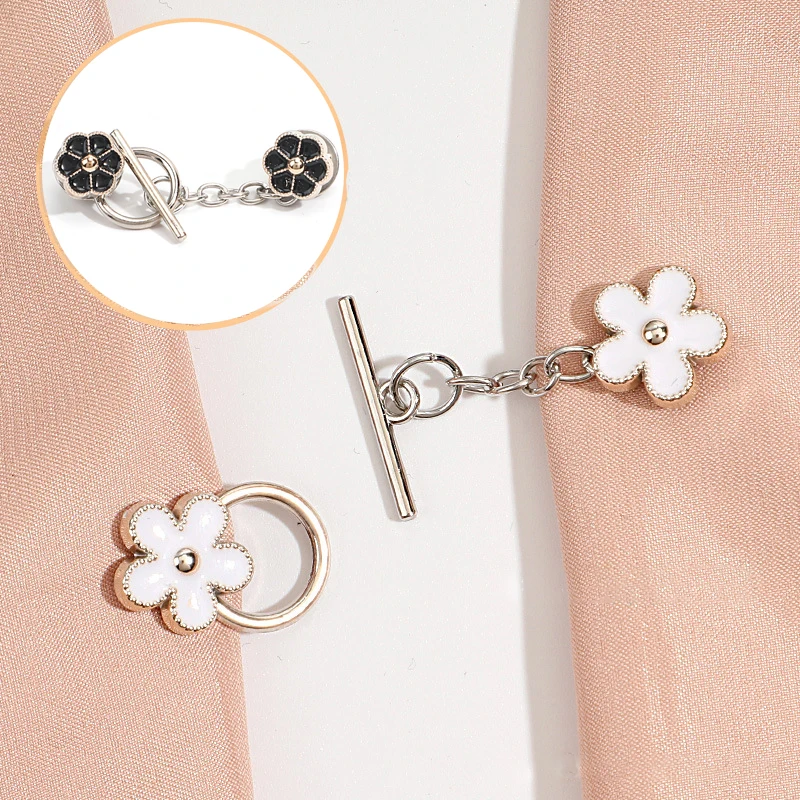 5sets Metal OT Button Up Clothes With No Sewing, Mother Button Up, Coat, Sweater, Cardigan, Women's Decorative Brooch Button