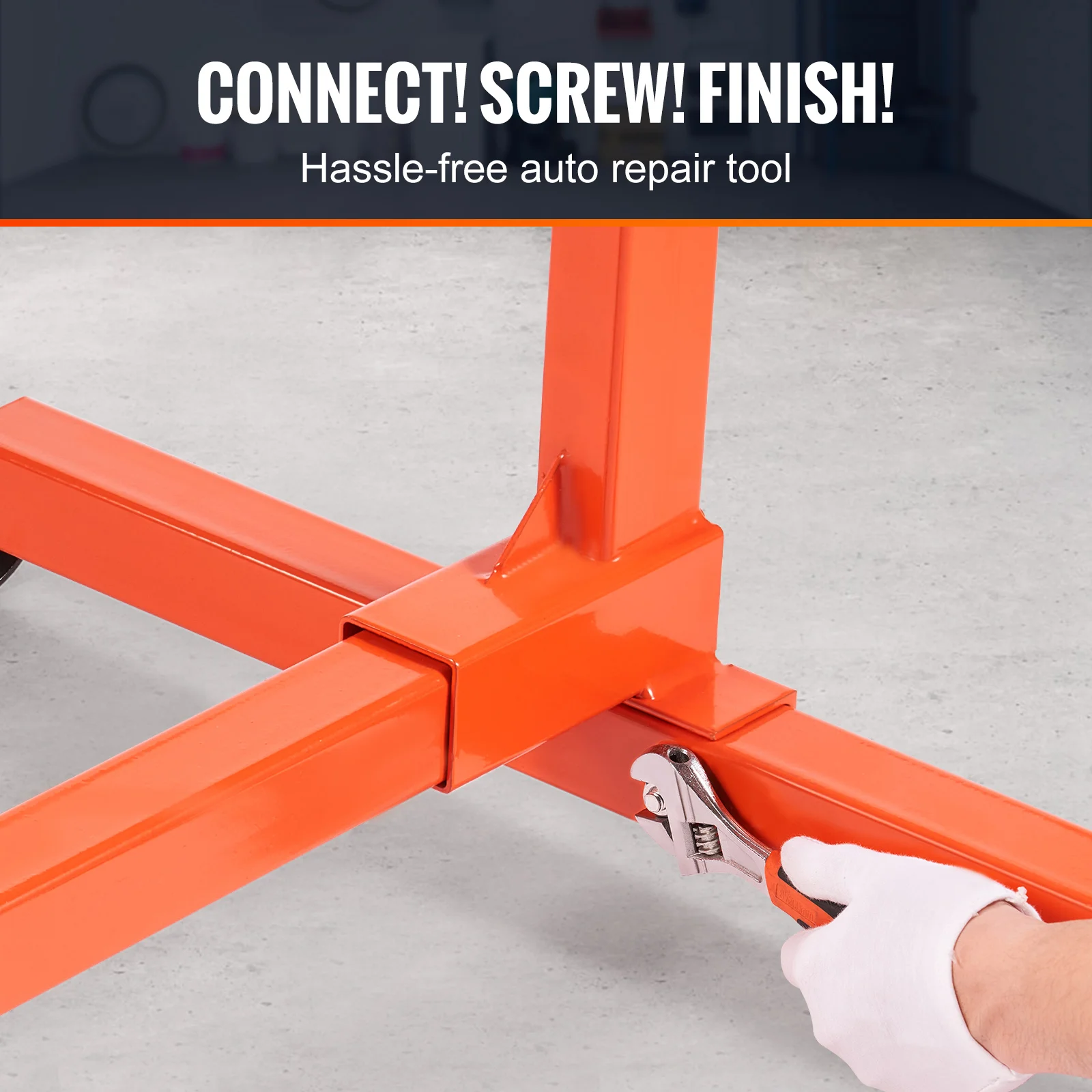 Supporto Motore VEVOR 340kg - Con Ruote E Freni, Bracci Regolabili, Per Officina - Foto 3