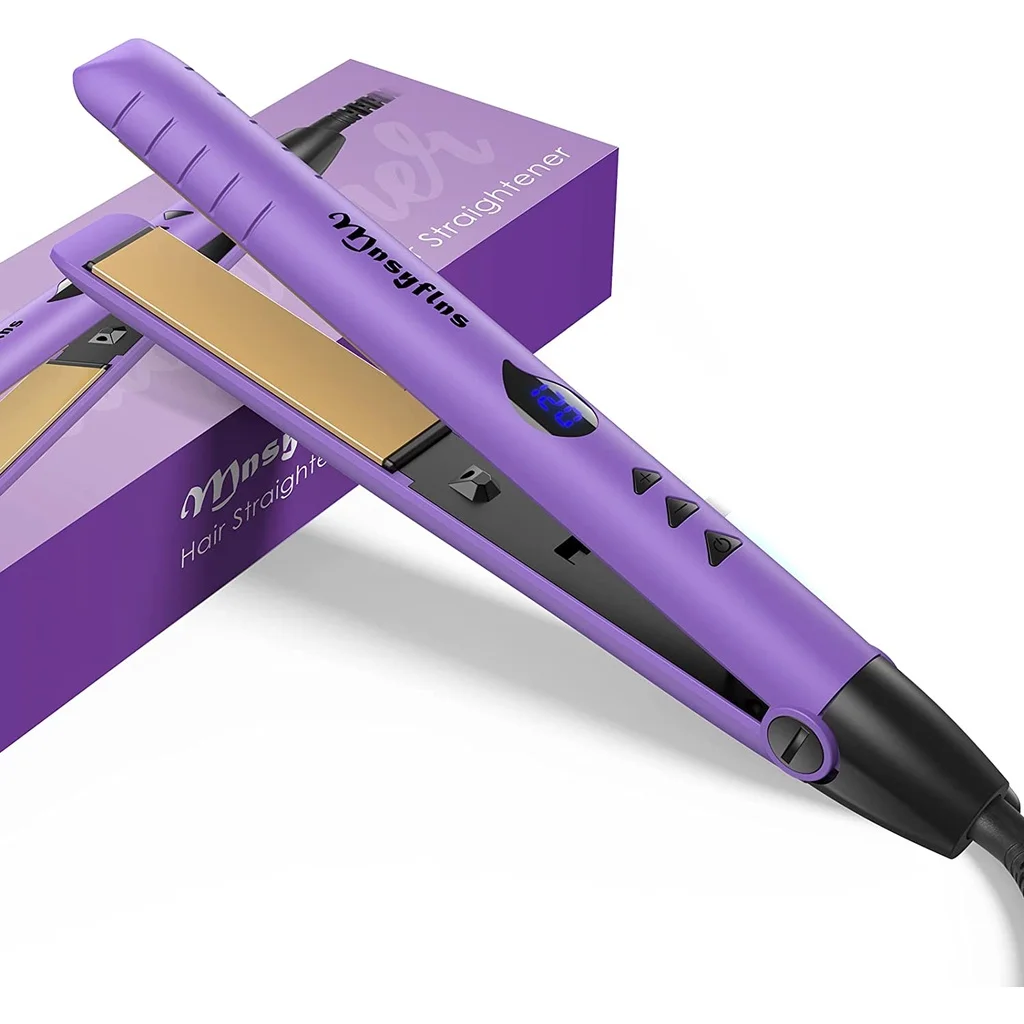 Electric Splint Hair Straightener Hot Air Comb Brush Hair Styling Straight Curling Dual-Use Hair Dryer Bangs Straightener