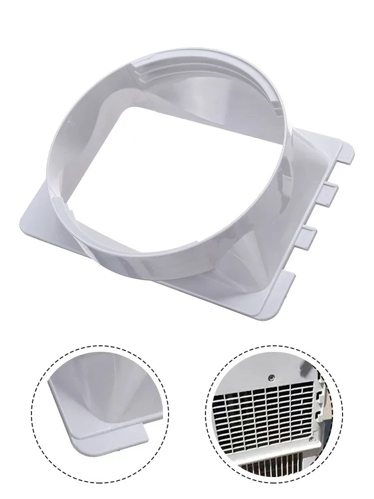 Portable Exhaust Pipe Connector Duct Adapter 15cm For Mobile Air Conditioner ABS Material Efficient Ventilation