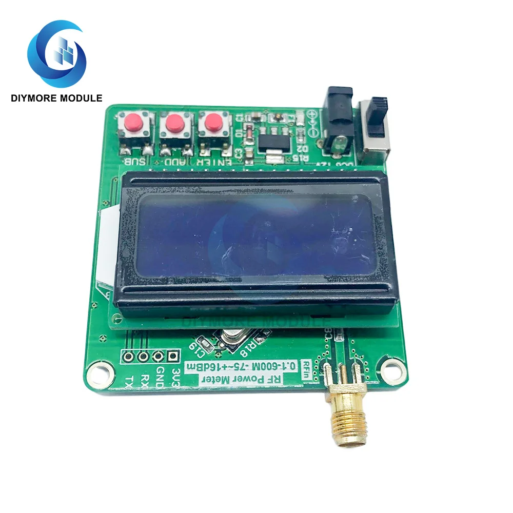 

Accurate Power Meter Digital LCD RF Power Meter -75~16 dBm 1-600MHz Radio Frequency Attenuation Value AT Attenuation dB Module