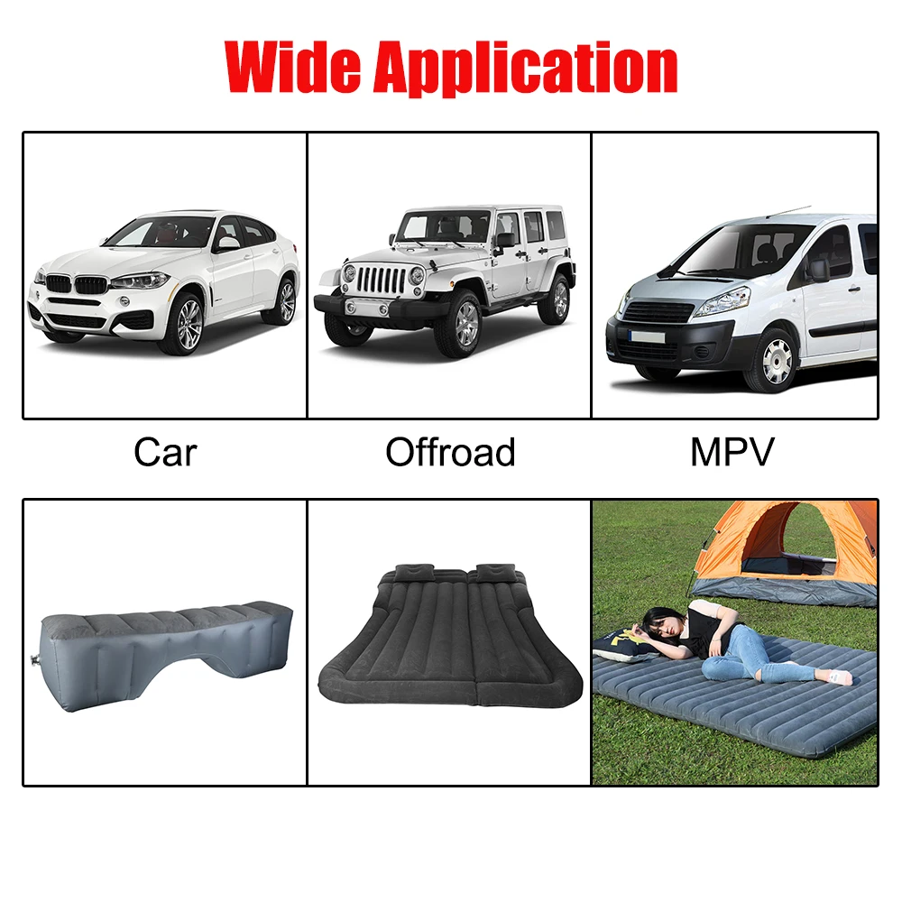 4000PA 80W 12V Inflator Electric Air Pump For Car Bed Mattress Pillows Cigar Lighter Adapter Camping Set Caravan Accessories