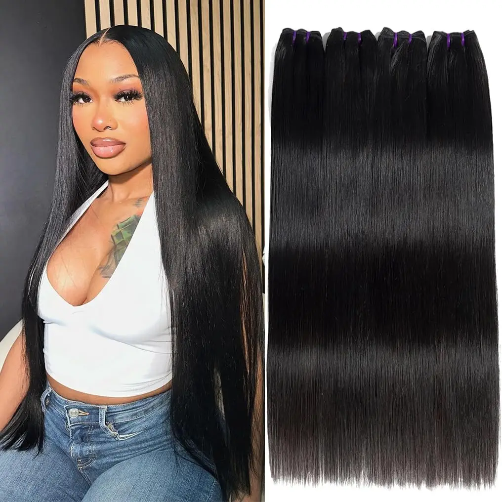 16A Vietnamese Raw Straight Human Hair Bundles Virgin Human Hair Weave Extensions