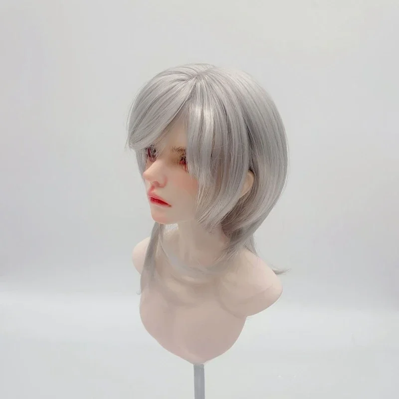 

Soft Wire Doll's Wig for Uncle Doll Boy Friend Dress Up Accessories Wolf Tail Style Hair Wig for 1/3 1/4 1/6 Bjd SD Doll