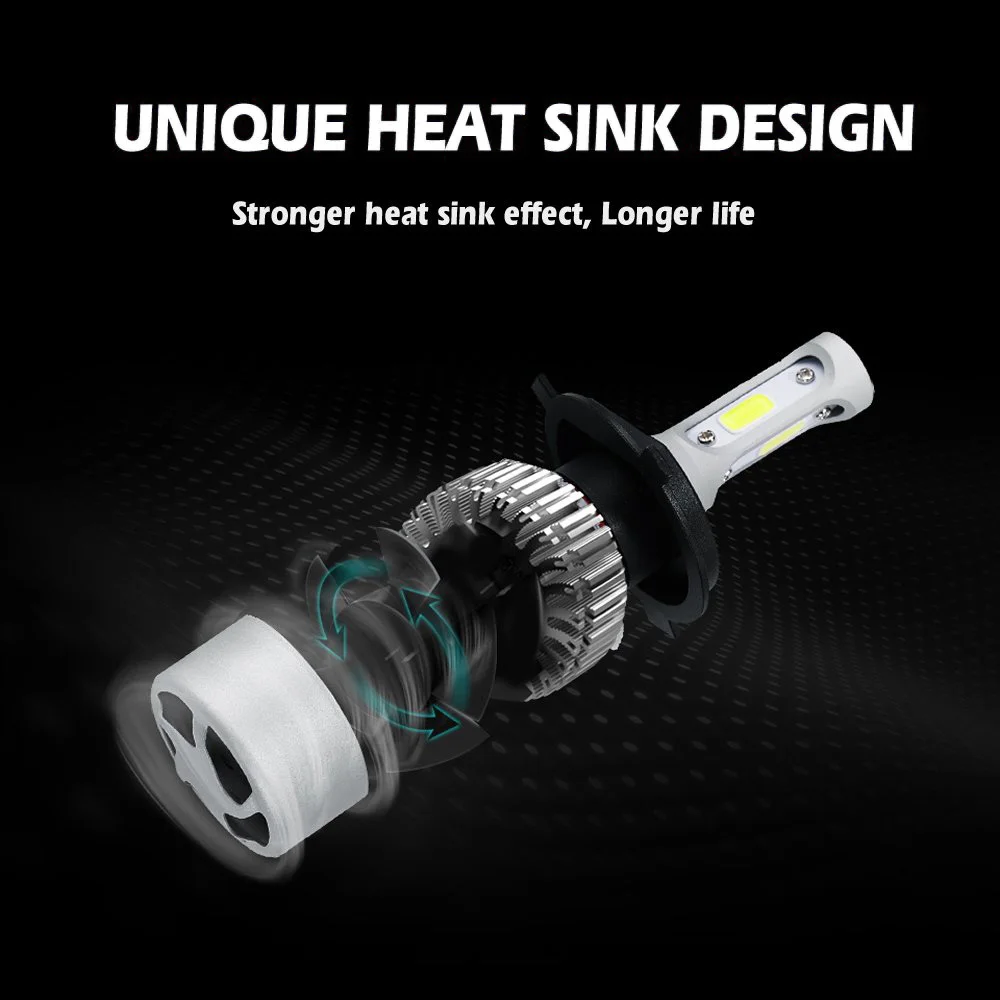 LED Car Headlights Infitary H7 H4 H11 H1 9005 9006 H3 880 H13 9004 9007 72W 12V 6500K Bulb