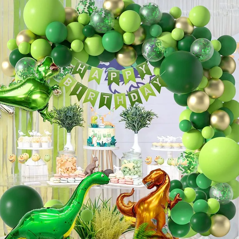 Disney Birthday Party Forest Large Dinosaur Balloon Set Decorazione Della Scena Dei Bambini