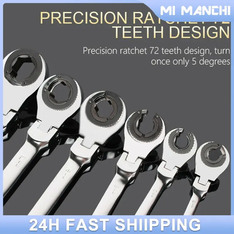 

Универсальный точный инструмент для ремонта автомобиля, ручные инструменты с подвижной головкой, экономящий время гаечный ключ, Высококачественная надежная трубка, удобная