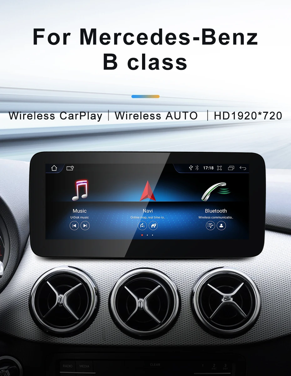New Car Multimedia Wireless Android AUTO CarPlay 10.25inch 12.3inch Screen For M
