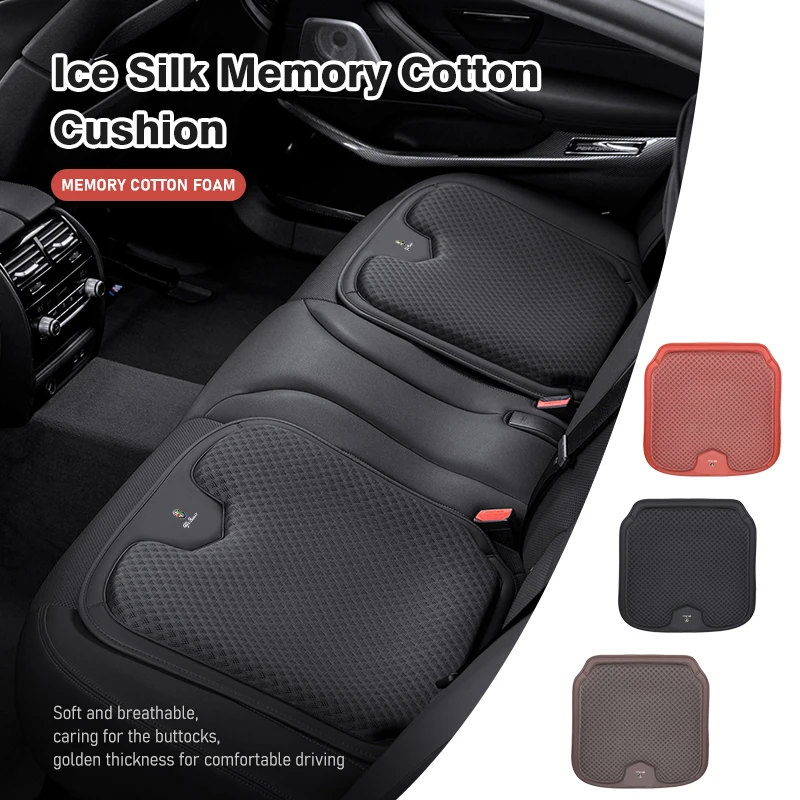 Cuscino Del Seggiolino Auto Addensare Cuscino Protettivo In Seta Di Ghiaccio Traspirante Per Alfa Romeo Gt Stelvio F1 Brera Volante Tonale Gloria Disc