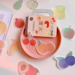 Autocollant de fruits de dessin animé réfrigérateur, 20 pièces, bricolage, accessoires de papeterie de décoration imperméables pour enfants, fournitures scolaires mignonnes de bureau 