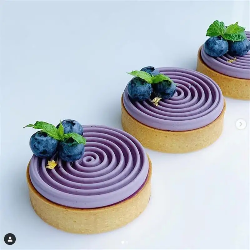 Silikon-Backform für Gebäck, 1/2/6/15 Löcher, 3D-Spiralform, Mousse-Kuchenform, runde Schokoladenform, Bäckereizubehör – Detail 7
