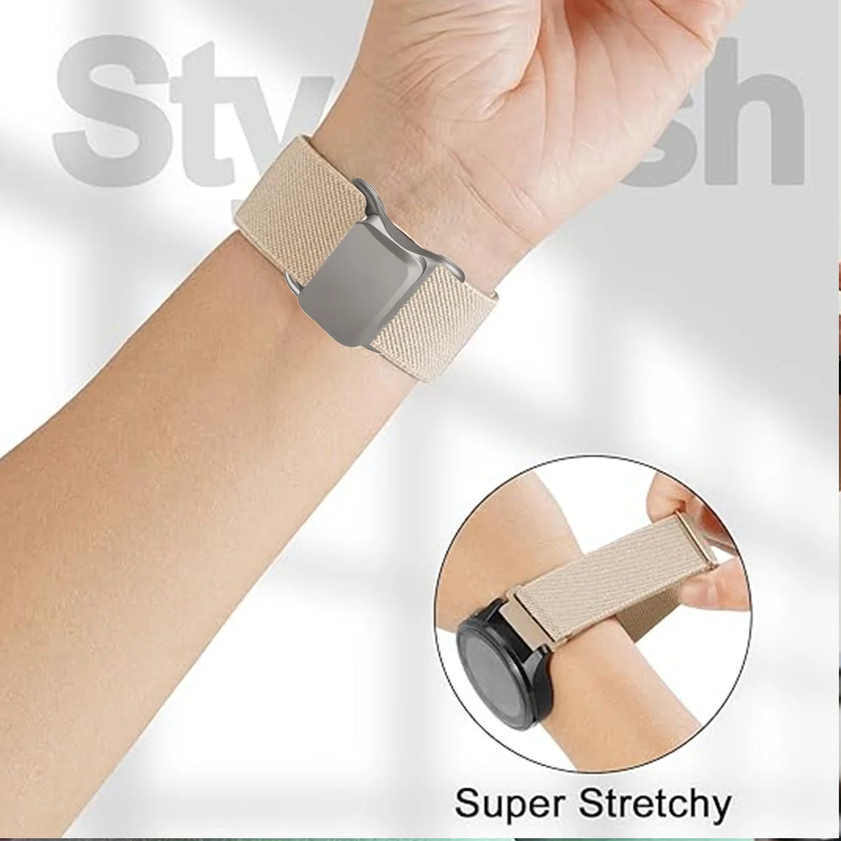 Soft Elastic Strap in 20mm/22mm - Universal Fit
