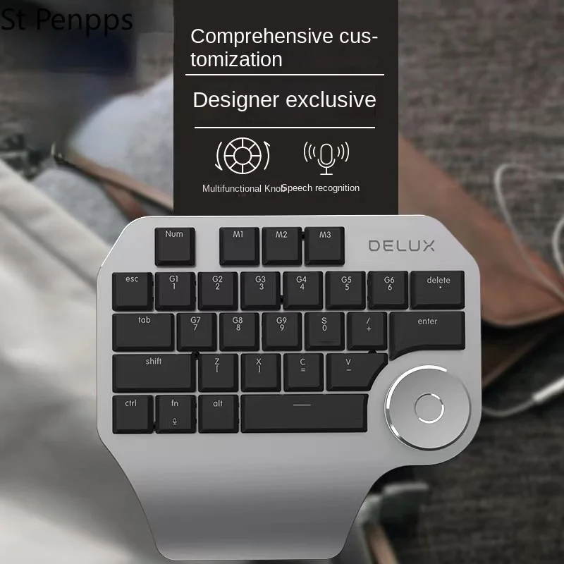 Colorful Wired One handed Mechanical Keyboard PS Full Custom Shortcut Keys AI Drawing CAD