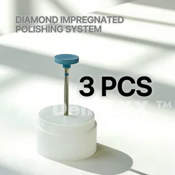 Medium Grit Diamond Polishing Head for Finishing and Polishing - 2.35mm (3PCS DP205M)