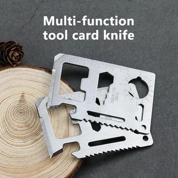 Pocket Tool Multifunction Outdoor Bottle Survive Gear Card Multi Multipurpose Gadget Camping Opener