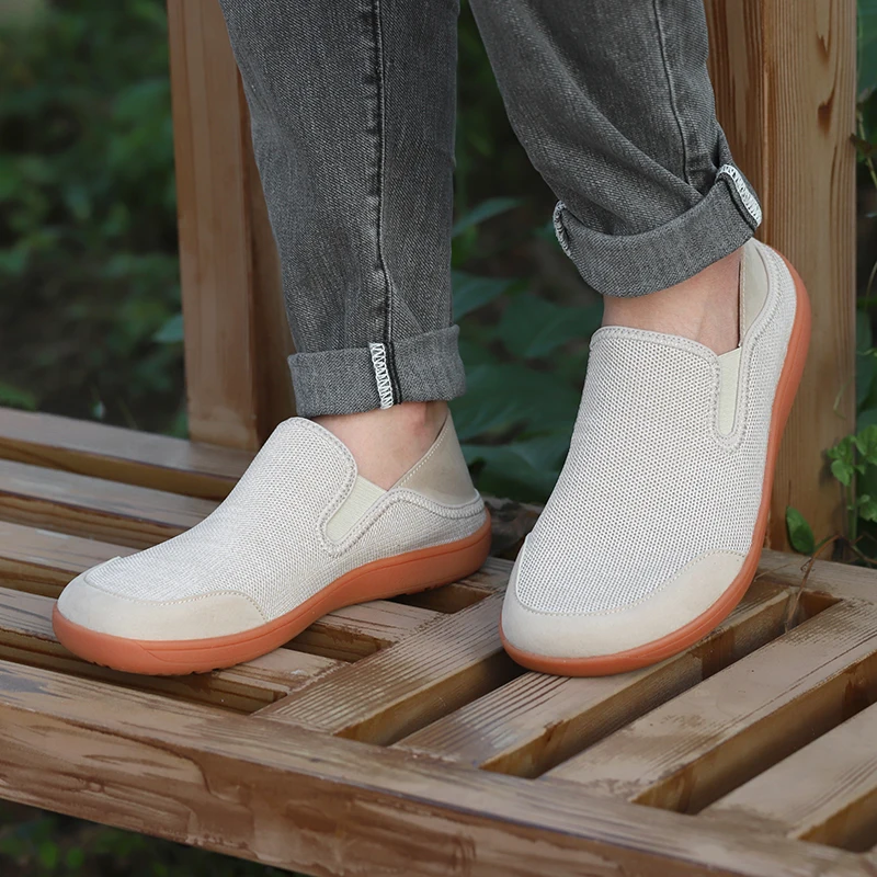 Men's Minimalist Lightweight Slip-On Barefoot Sneakers - Non-Slip Casual Walking Shoes