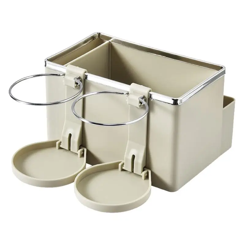 

Multifunctional Car Tissue Holder Novelty Car Tissue Holder Napkin Box Phone Holder Foldable Cup Rack Design Wipes Dispenser For