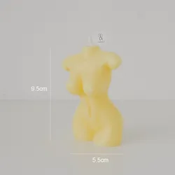 Elegant Aromatherapy Decorative Candle - Perfect for Home Decor and DIY Gifts (Yellow)