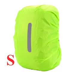 Reflective Waterproof Outdoor Backpack Rain Cover for Night Safety and All-Weather Protection (Green S 30-40L)