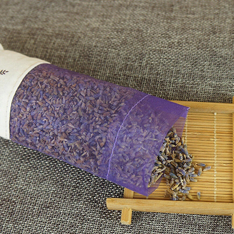 Lavender Sachet Bag Empty Lavender Pouches Dry Flower Storage Aroma Bags Floral Printing Fragrance Sachets for Relaxing Sleeping deodorant sachet bags fragrance bags