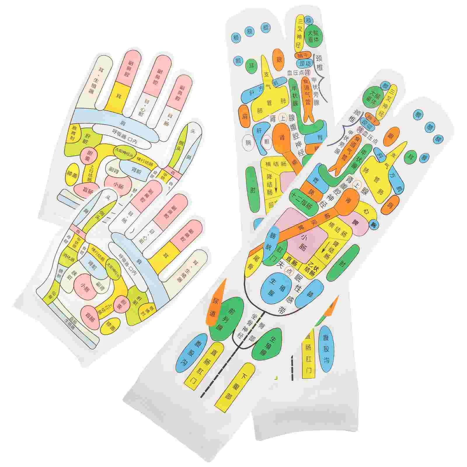 Acupressure Gloves Socks Feet Massagers Five Toes Knitting Point Tool Hand Covers Man