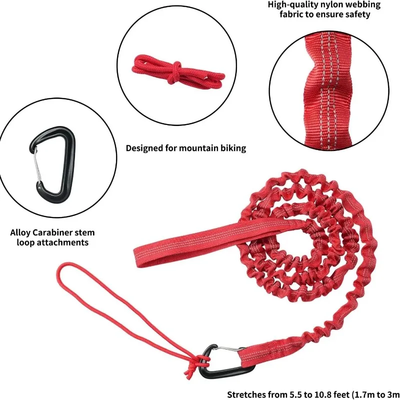 MTB Bike Towing Rope Trailer Rope Bicycle Traction Nylon Traction Parent-Child Outdoor Tool Cycling Safety Equipment