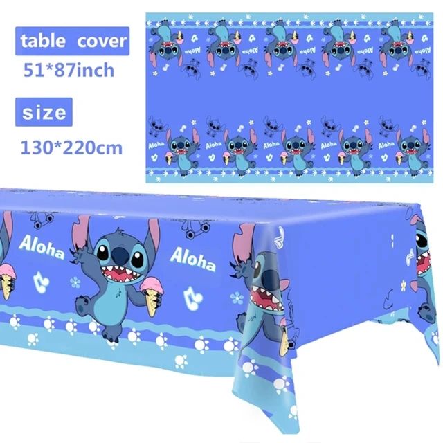 Lilo point nappe de fête point décorations de fête point joyeux anniversaire événements fête couverture de Table enfants garçons filles faveurs 4
