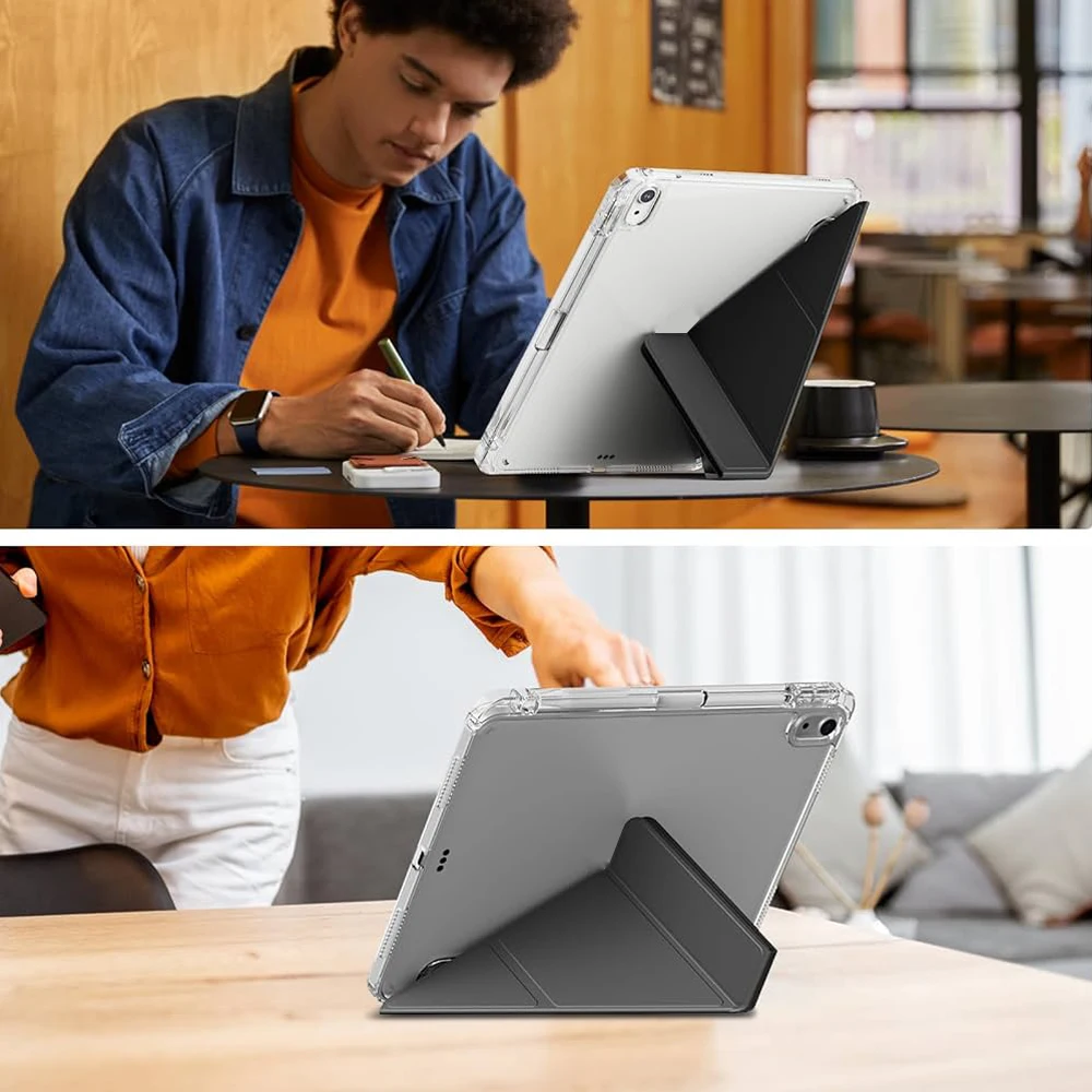 Y-Shaped Case for iPad A16 11th 10th generation, 5/6/7/8/9th gen, Air mini Pro 11 12.9 with Pencil holder Multi-Angle Stand — view 6