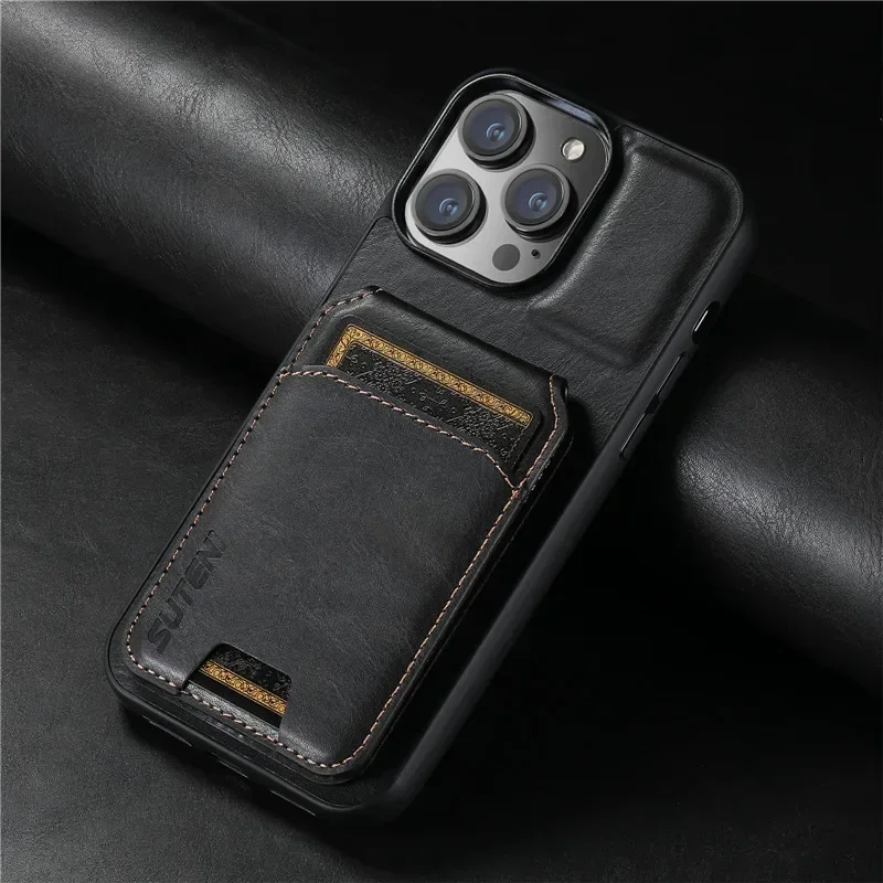 Luxury Wallet Phone Case Card Holder Leather Magnetic Pocket Cover For iPhone 16 15 14 13 12 11 Pro Max Plus XS XR 16ProMax 2