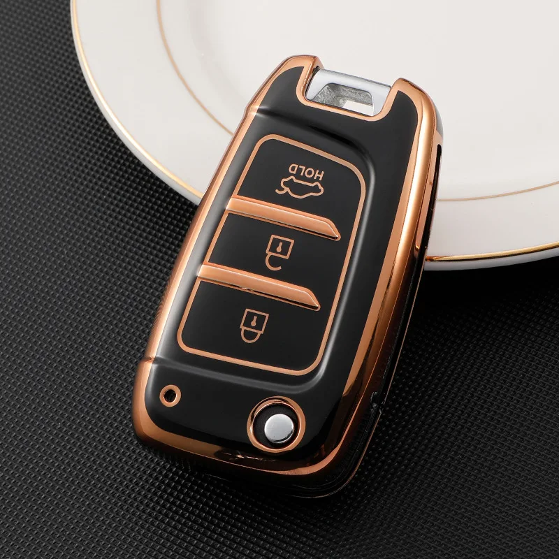 TPU Car Key Case Cover Protector Fob For Hyundai Tucson Kona Azera Solaris 2 Elantra i30 i35 i40